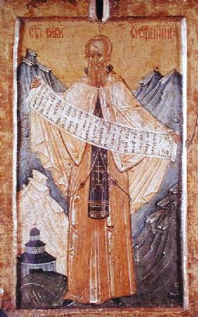 Icon of St. Sabas of Jerusalem