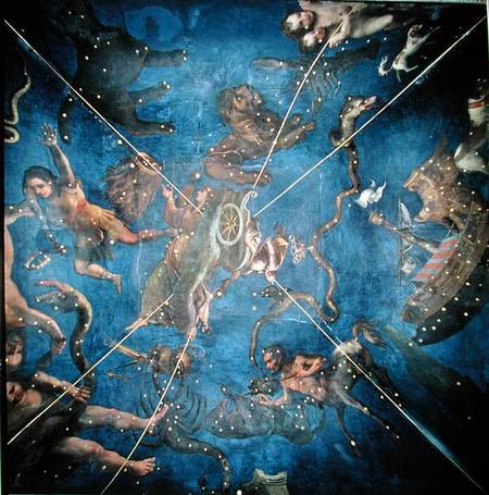 Tierkreiszeichen (Ausschnitt der Decke vom Sala dello Zodiaco) from Lorenzo Costa
