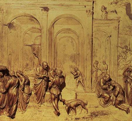 Florence Baptistry, Doors of Paradise: Story of Isaac from Lorenzo  Ghiberti
