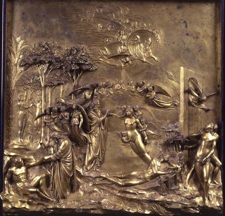 The Story of Adam: the Creation of Adam and Eve, the Temptation and the Expulsion from the Garden, o from Lorenzo  Ghiberti