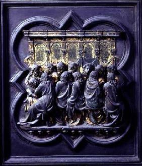 The Last Supper, twelfth panel of the North Doors of the Baptistery of San Giovanni
