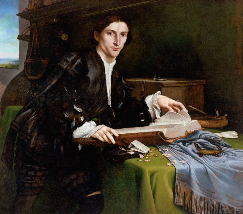 L.Lotto, Junger Mann im Studierzimmer from Lorenzo Lotto