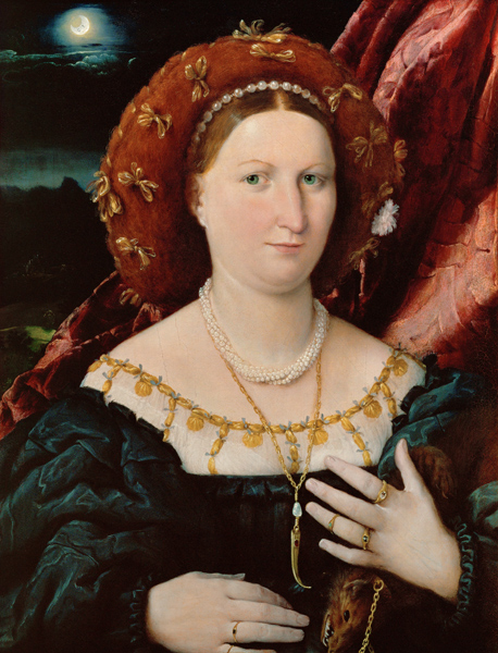 Portrait of Lucina Brembati from Lorenzo Lotto