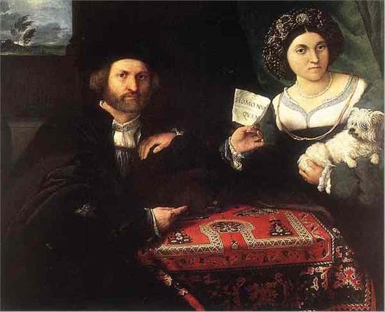 Doppelporträt eines Ehepaares from Lorenzo Lotto