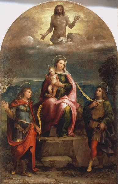 L.Lotto, Maria mit Kind, Vitus, Modestus from Lorenzo Lotto