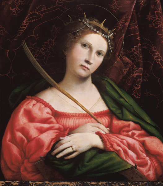 Die heilige Katharina. from Lorenzo Lotto