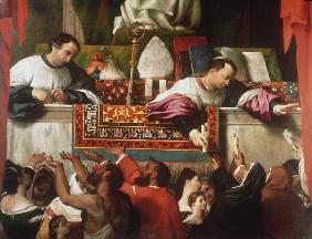 Lorenzo Lotto, Almosenverteilung Antonii