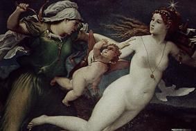 Der Triumph der Keuschheit. from Lorenzo Lotto
