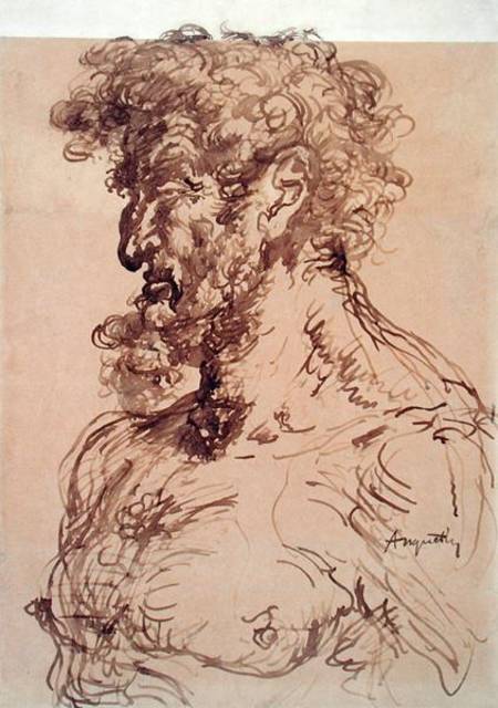 Bust of a Man (Self Portrait) from Louis Anquetin