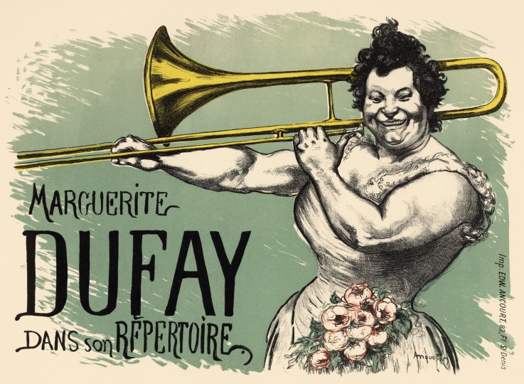 Marguerite Dufay Trombone (Poster) from Louis Anquetin
