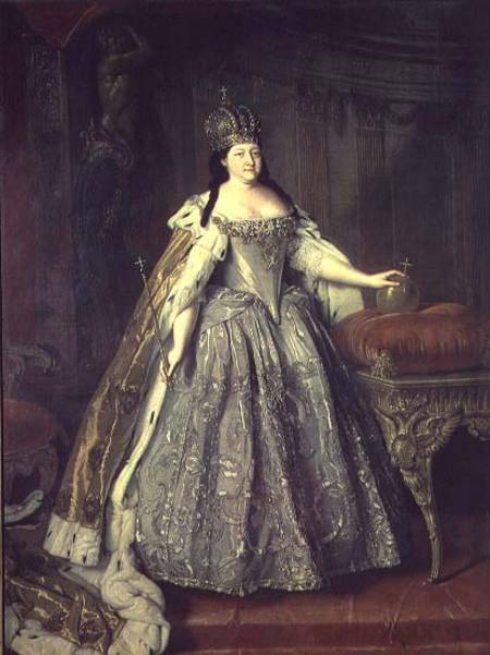 Portrait of the Empress Anna Ivanovna (1693-1740) from Louis Caravaque