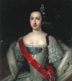Portrait of Princess Anna (1718-46), the Mother of Emperor Ivan VI (1740-64)