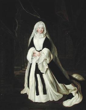 Portrait of Louis-Francoise de Bourbon (1673-1743) Mademoiselle de Nantes in Mourning Clothes