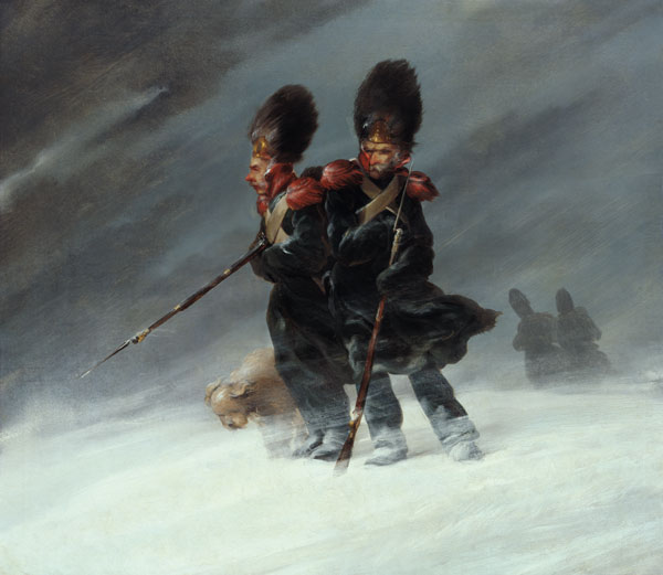 Grenadiere im Schnee from Louis Ferdinand von Rayski