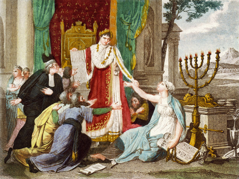 Napoléon le Grand, rétablit le culte des Israélites (…) " from Louis Francois Couche