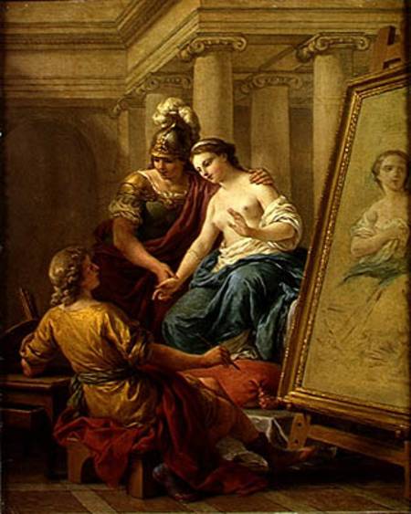 Apelles in Love with the Mistress of Alexander from Louis François Lagrenée