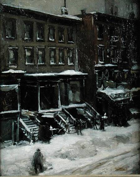A New York Street Scene from Louis Frederick Berneker