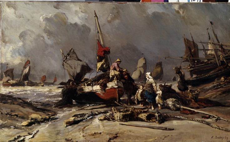 After the storm from Louis Gabriel Eugène Isabey