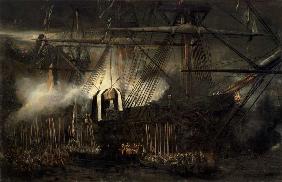 The Shipment of Napoleon's Ashes Aboard the 'Belle-Poule' at Saint Helena, 15th October 1840