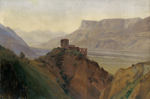 Die Ruine Brunnenburg mit dem Etschtal from Louis Gurlitt