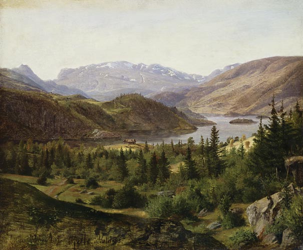 Hjelle in Valders, Tile Fjord from Louis Gurlitt