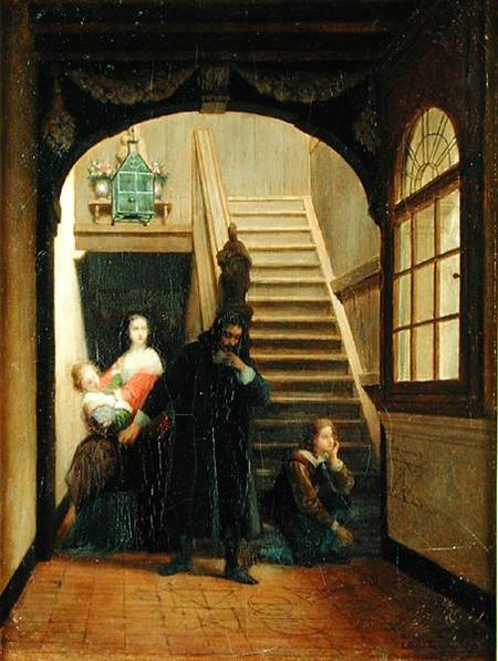 Scene from the Youth of Blaise Pascal (1623-62) from Louis Hector Leroux