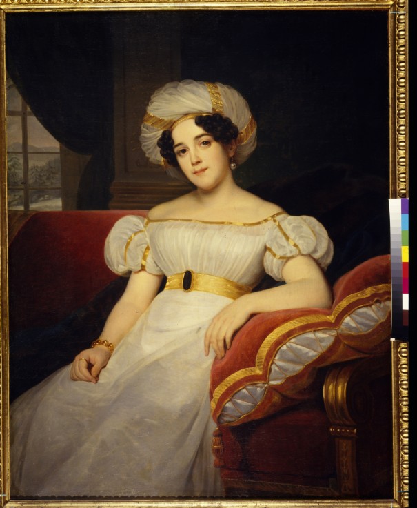 Portrait of Princess Natalya Stepanovna Golitsyna, née Countess Apraksina (1794-1890) from Louis Hersent