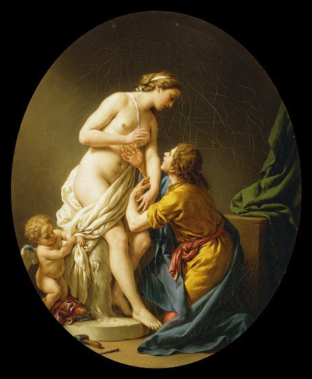 Pygmalion and Galatea from Louis Jean Francois I Lagrenee