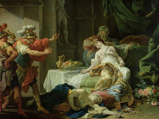 The Death of Cleopatra, 1755 (oil on canvas) from Louis Jean Francois I Lagrenee