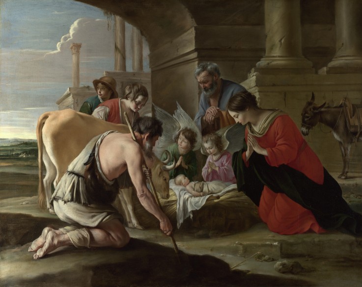 The Adoration of the Shepherds from Louis Le Nain