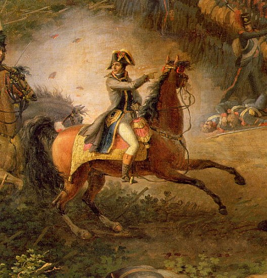 The Battle of Marengo, detail of Napoleon Bonaparte (1769-1821) and his Major, 1801 (detail of 15377 from Louis Lejeune