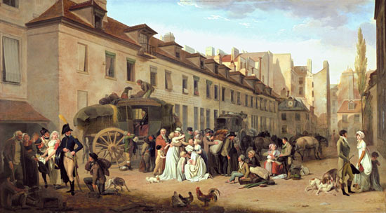 Die Ankunft der Kutsche from Louis-Léopold Boilly