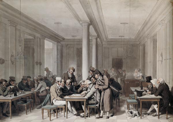 Interior of a Parisian Cafe from Louis-Léopold Boilly