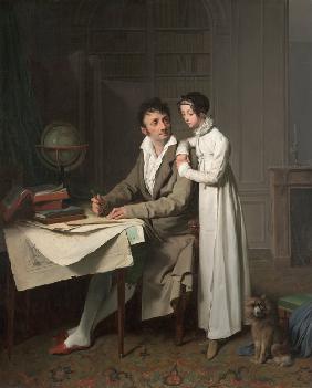 The Geography Lesson (Portrait of Monsieur Gaudry and His Daughter)