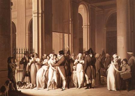 The Galleries of the Palais Royal, Paris from Louis-Léopold Boilly