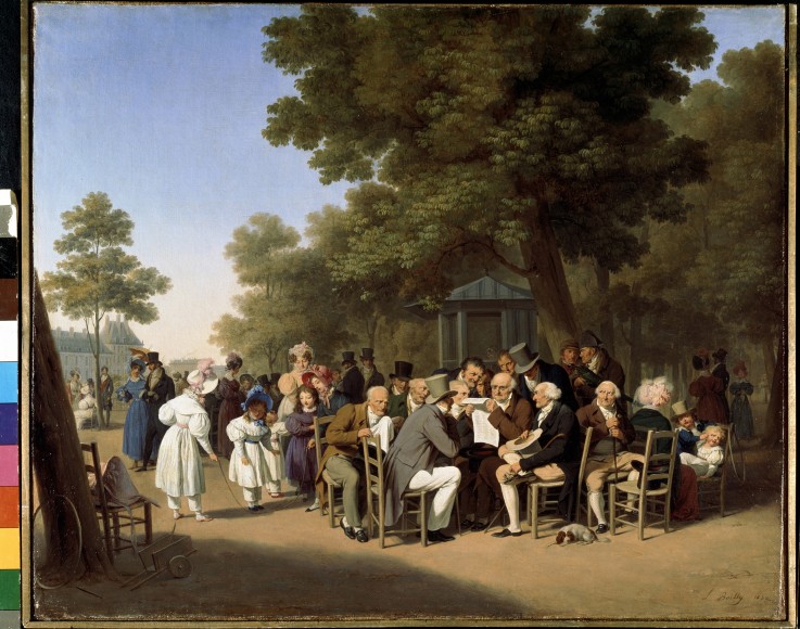 Politicians in the Tuileries Garden from Louis-Léopold Boilly