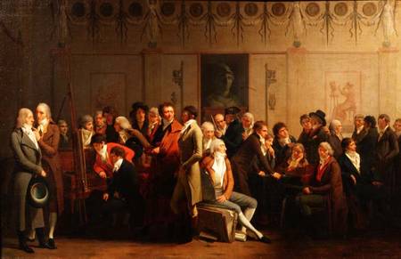Reunion of Artists in the Studio of Isabey from Louis-Léopold Boilly