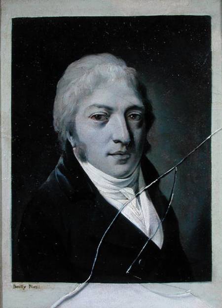 Self Portrait with Broken Glass from Louis-Léopold Boilly