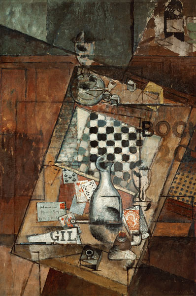 Still life with a chessboard from Louis Marcoussis