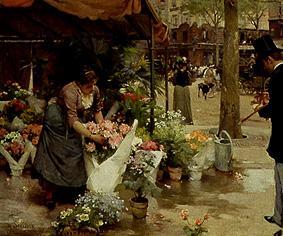 Auf dem Blumenmarkt. from Louis Marie de Schryver