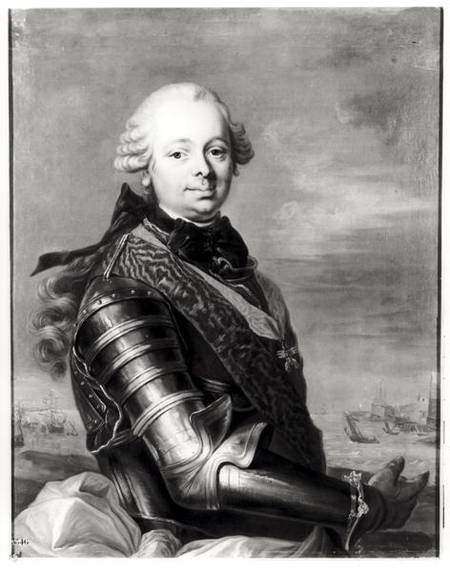 Portrait of Etienne-Francois from Louis Michel van Loo