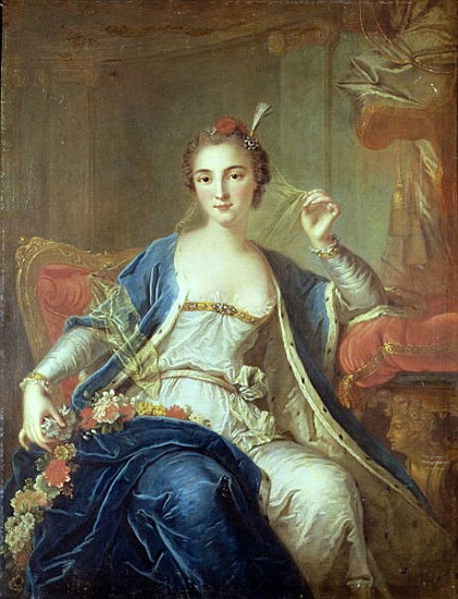 Portrait of Mademoiselle Marie Salle (c.1702-56) 1737 from Louis Michel van Loo