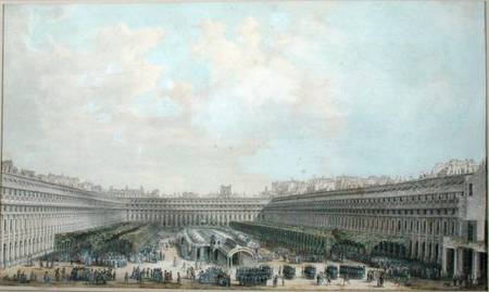 The Garden of the Palais Royal from Louis-Nicolas de Lespinasse