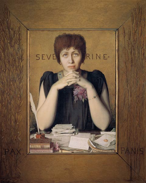 Portrait of Severine (Caroline Remy) (1855-1929) from Louis Welden Hawkins