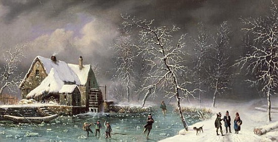 Winter Scene from Louis Claude Mallebranche