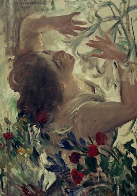Woman w.Lilies