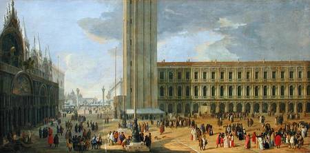 View of Piazza San Marco, Venice from Luca Carlevaris