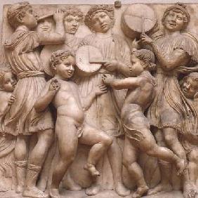 Musical angels, relief from the Cantoria