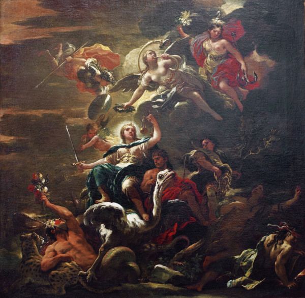 L.Giordano, Allegorie der Gerechtigkeit from Luca Giordano