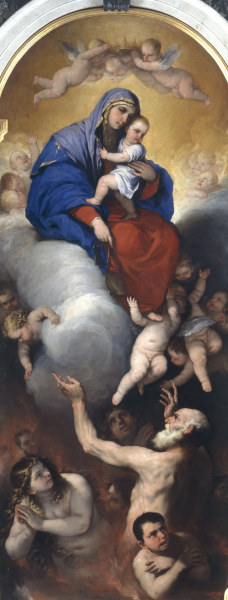 Luca Giordano / Mary and Purgatory /1652 from Luca Giordano